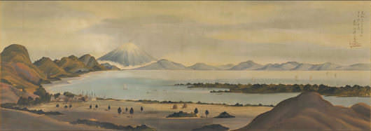 駿州薩陀山富士遠望図